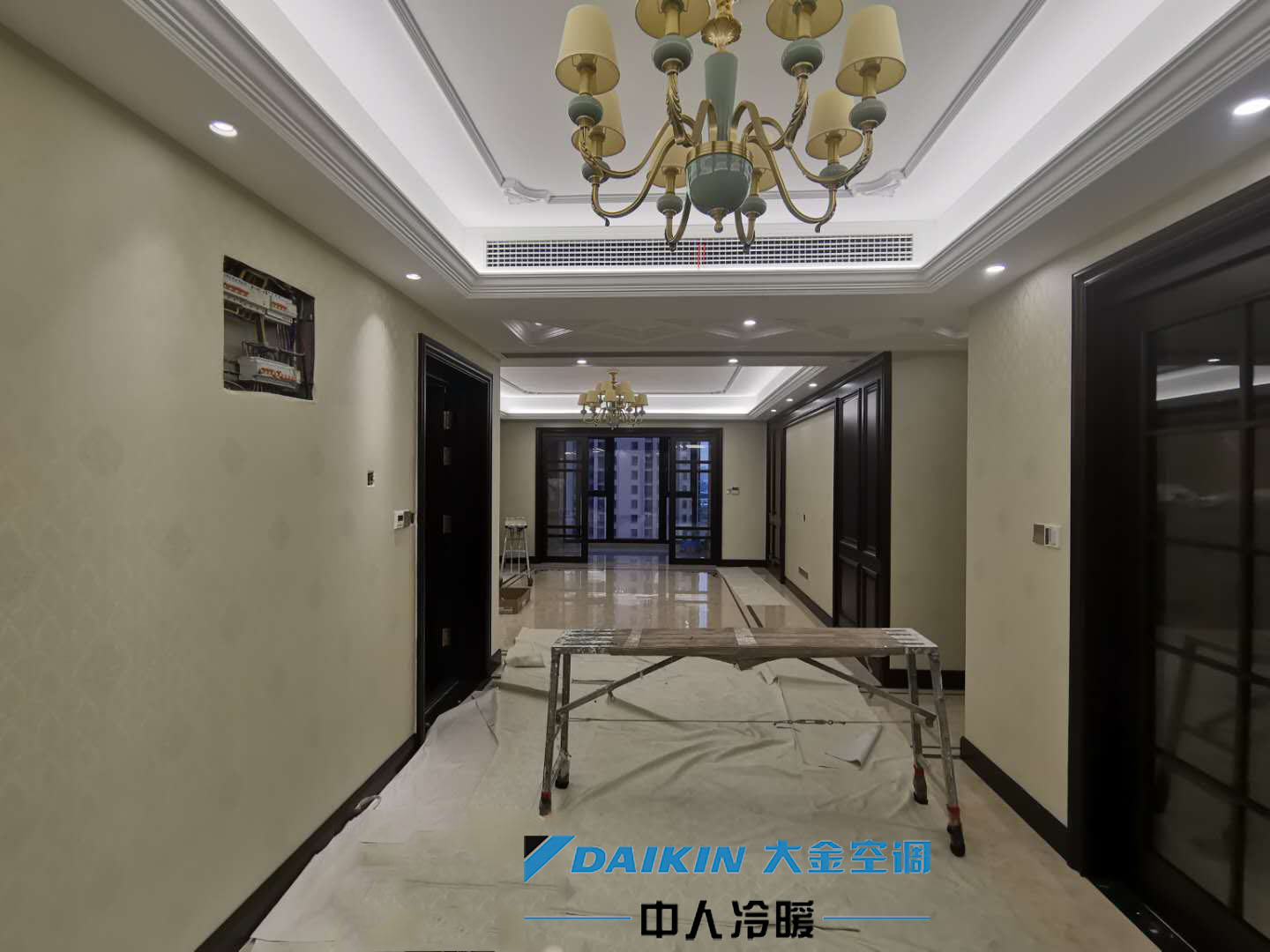 中人冷暖. 舒适家 大金空调 VRV8匹1拖7，大金新风 调试篇大名城72乙02户 咨询热线：0519-68952922
